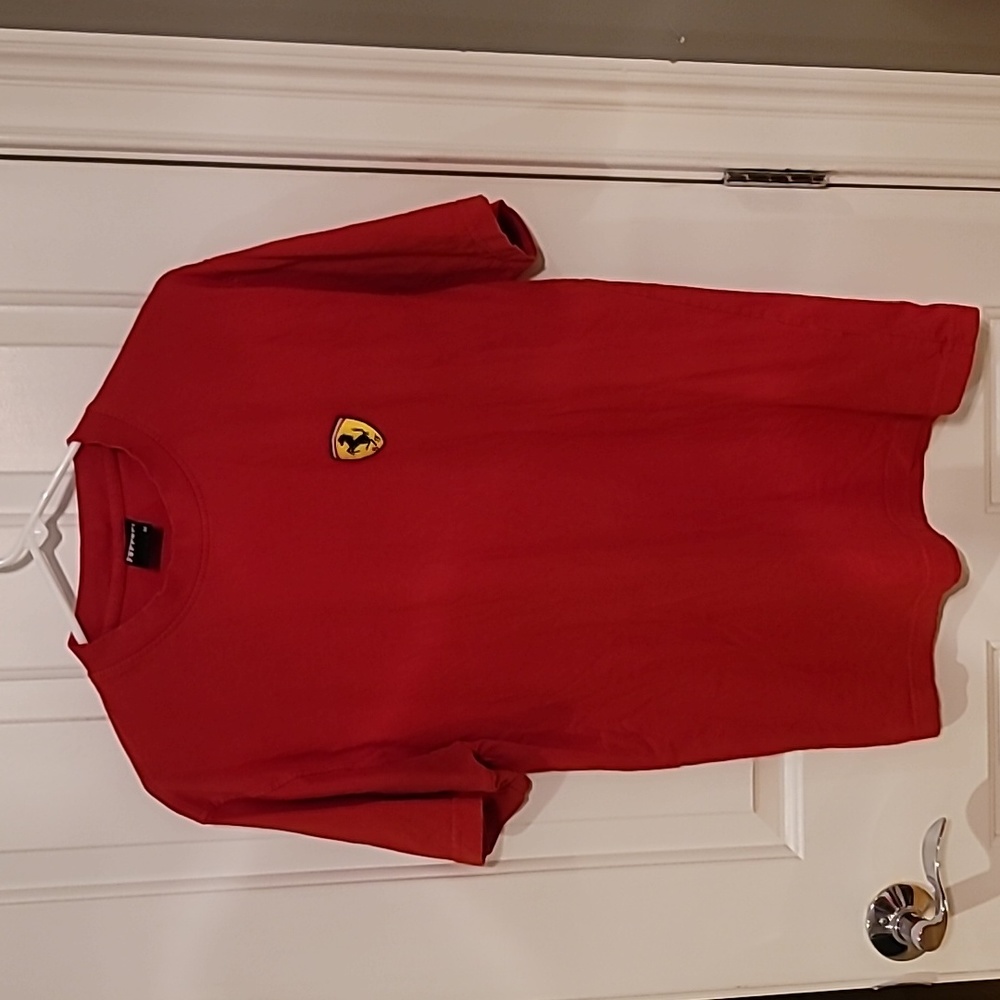Ferrari Embroidered T Shirt